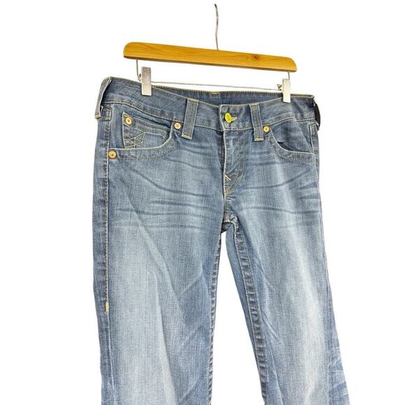 Vintage Y2K Becca Twist Seam Womens Bootcut Jeans Low Mid Rise Size 32 - Picture 3 of 12